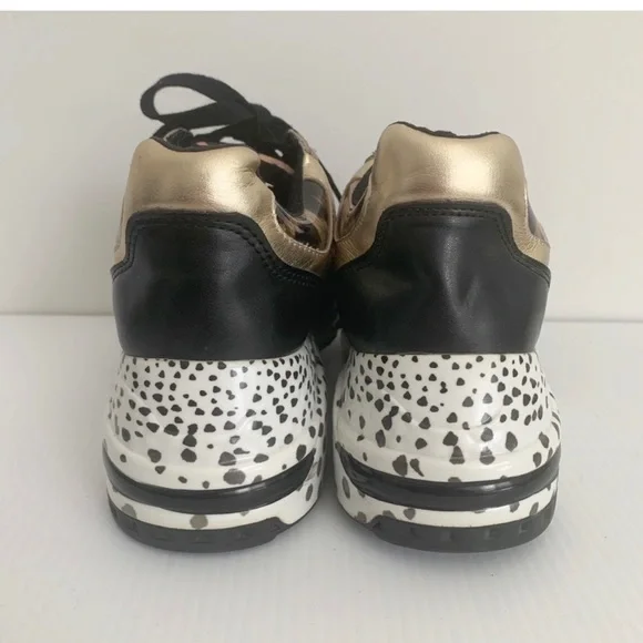 Steve Madden Leopard Print Platform Sneakers - Picture 3 of 8